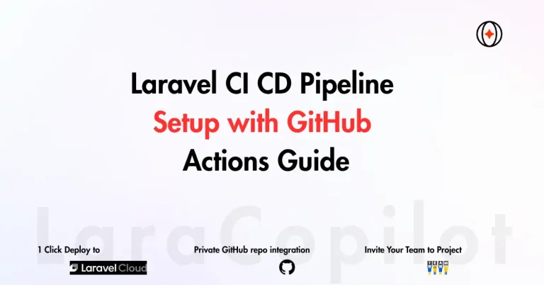 Laravel CI CD Pipeline Setup with GitHub Actions Guide